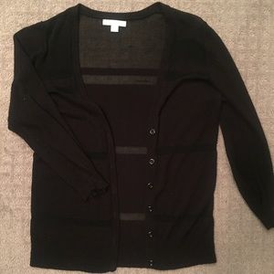NY&Co cardigan with sheer stripes