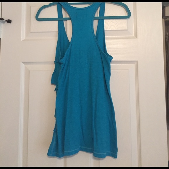 Hollister blue fringe tank top - Picture 3 of 3