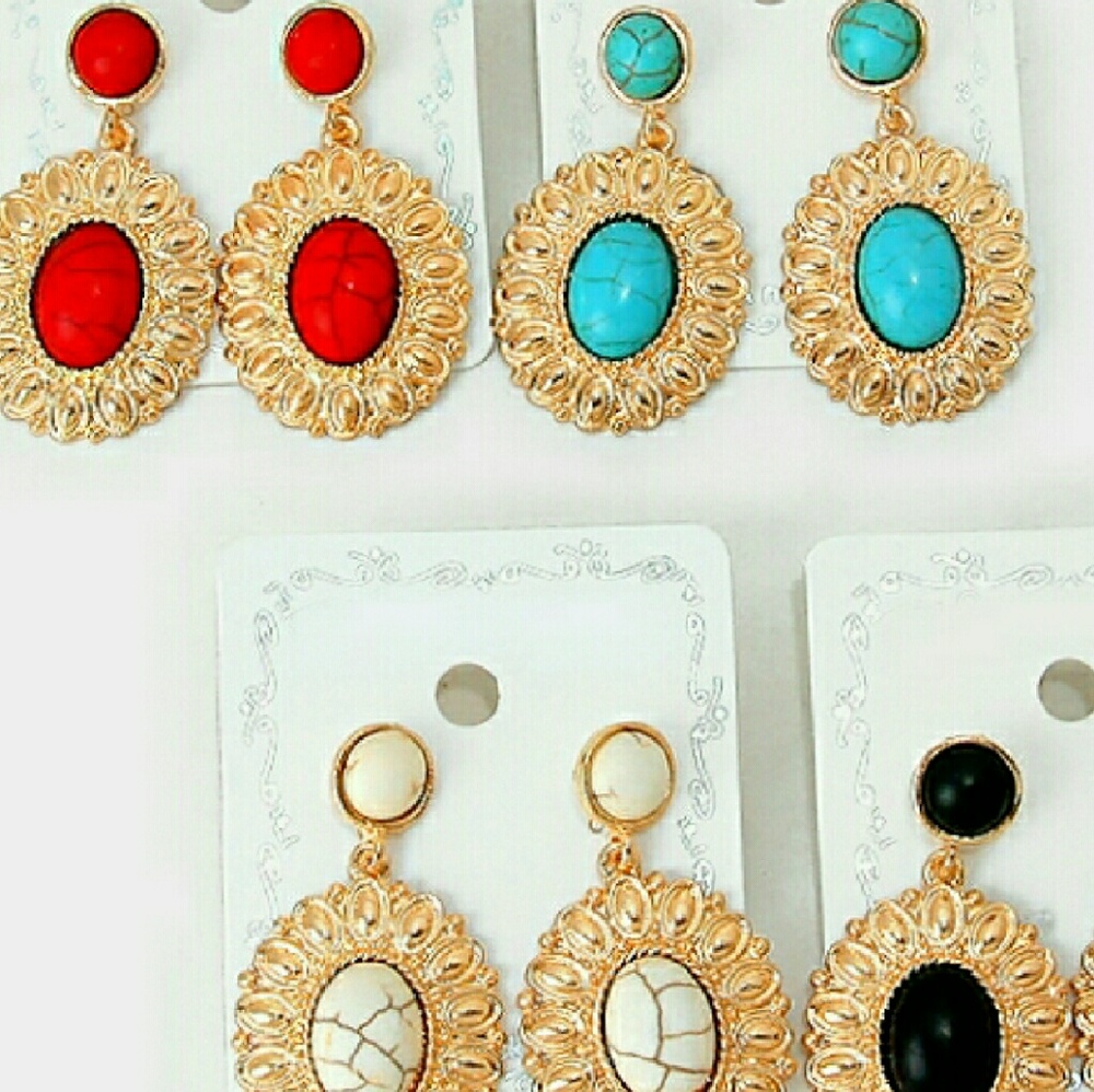 Natural Stone Earings