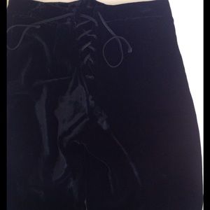 Roberto Cavalli velour black pants