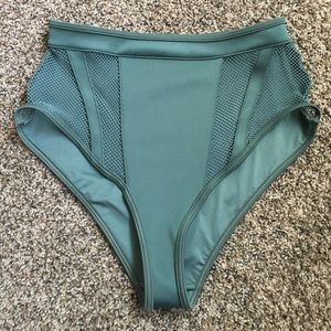 ASOS high waisted mesh swim bottoms