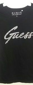 Black Guess logo T-shirt