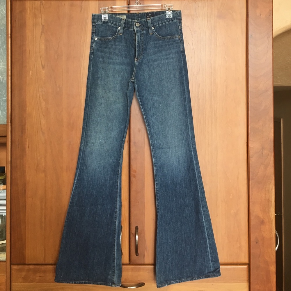 AG the Farrah 70's Bell Bottom High Rise Jeans