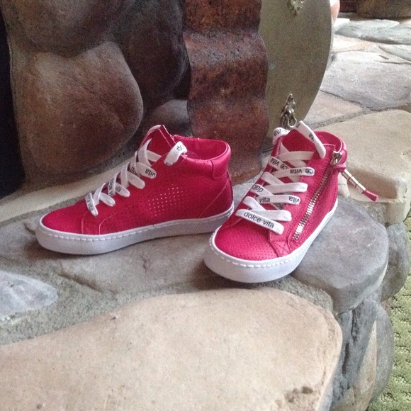 ??NIB Dolce Vita Leather Girls High Top Sneaker