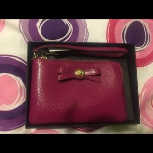 Coach pink wristlet