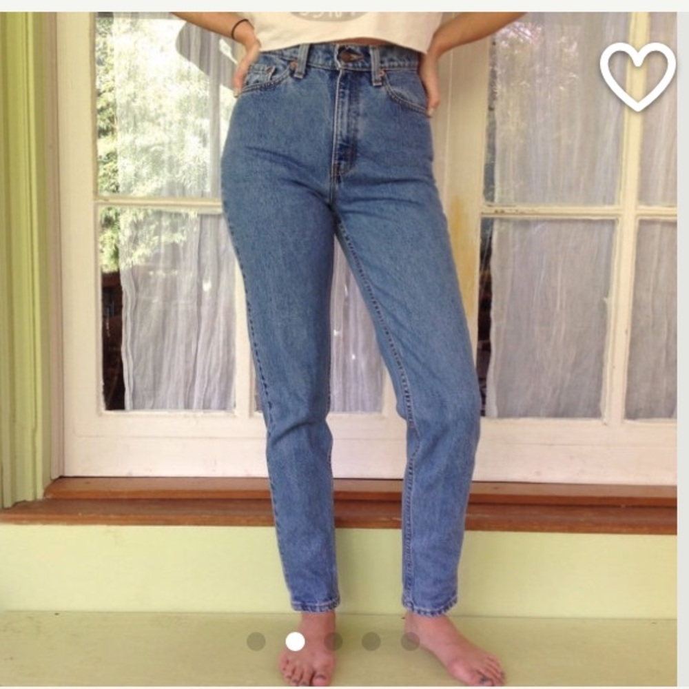 Levi Strauss 512 vintage blue denim jeans