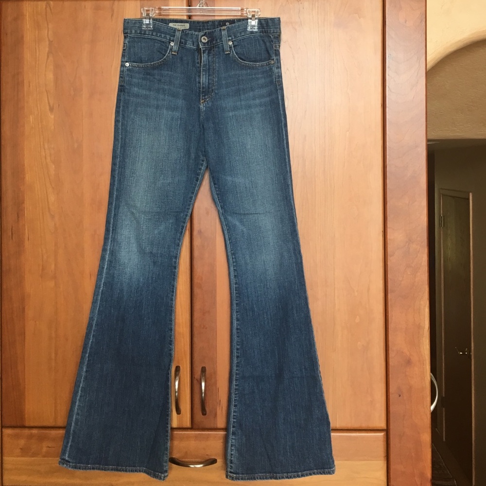 AG the Farrah 70's Bell Bottom High Rise Jeans