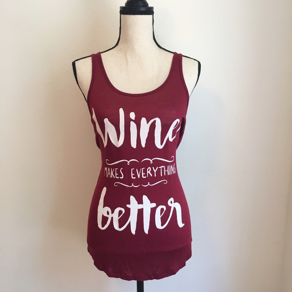Wine Makes Everything Better Graphic Tank