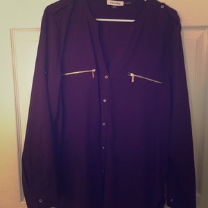 ladies plum blouse