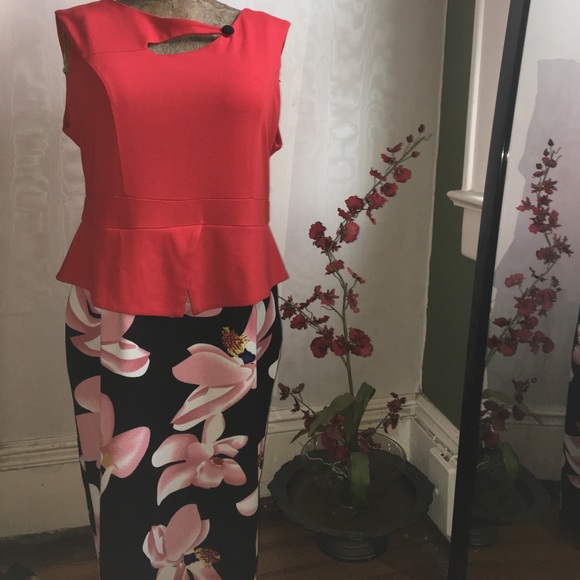 Dresses & Skirts - Peplum Sleeveless Dress