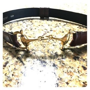 Avignon genuine leather dress belt