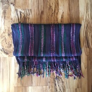 Blue/purple multicolored scarf
