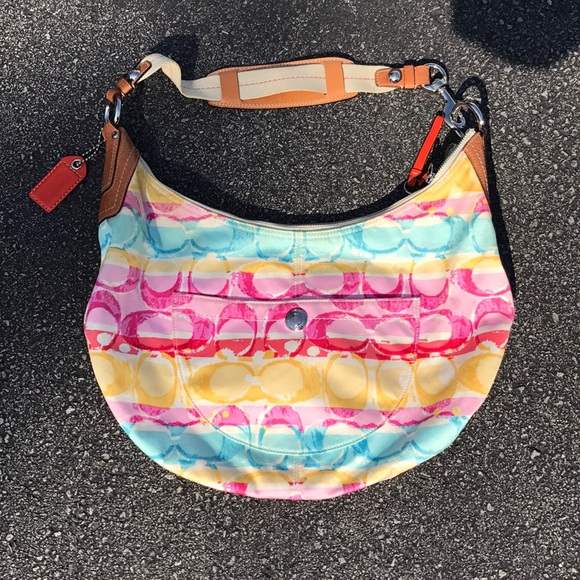 NWOT Coach Multicolored Bag - Picture 7 of 7