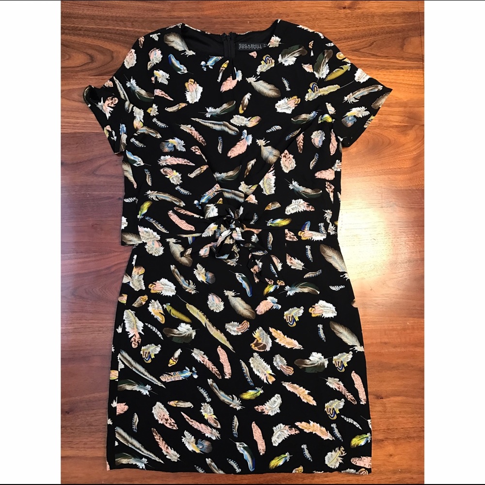 ModCloth Feather Print Dress