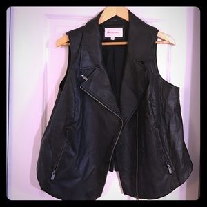 Black Leather Vest