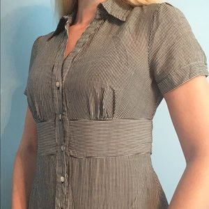 The limited pinstriped blouse