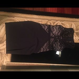 Macy's Black and nude dress