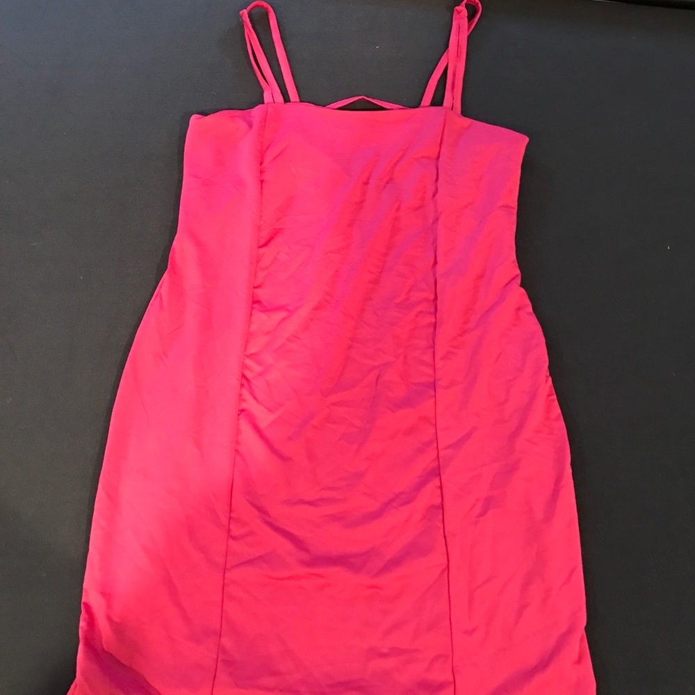 NWOT little hot pink dress