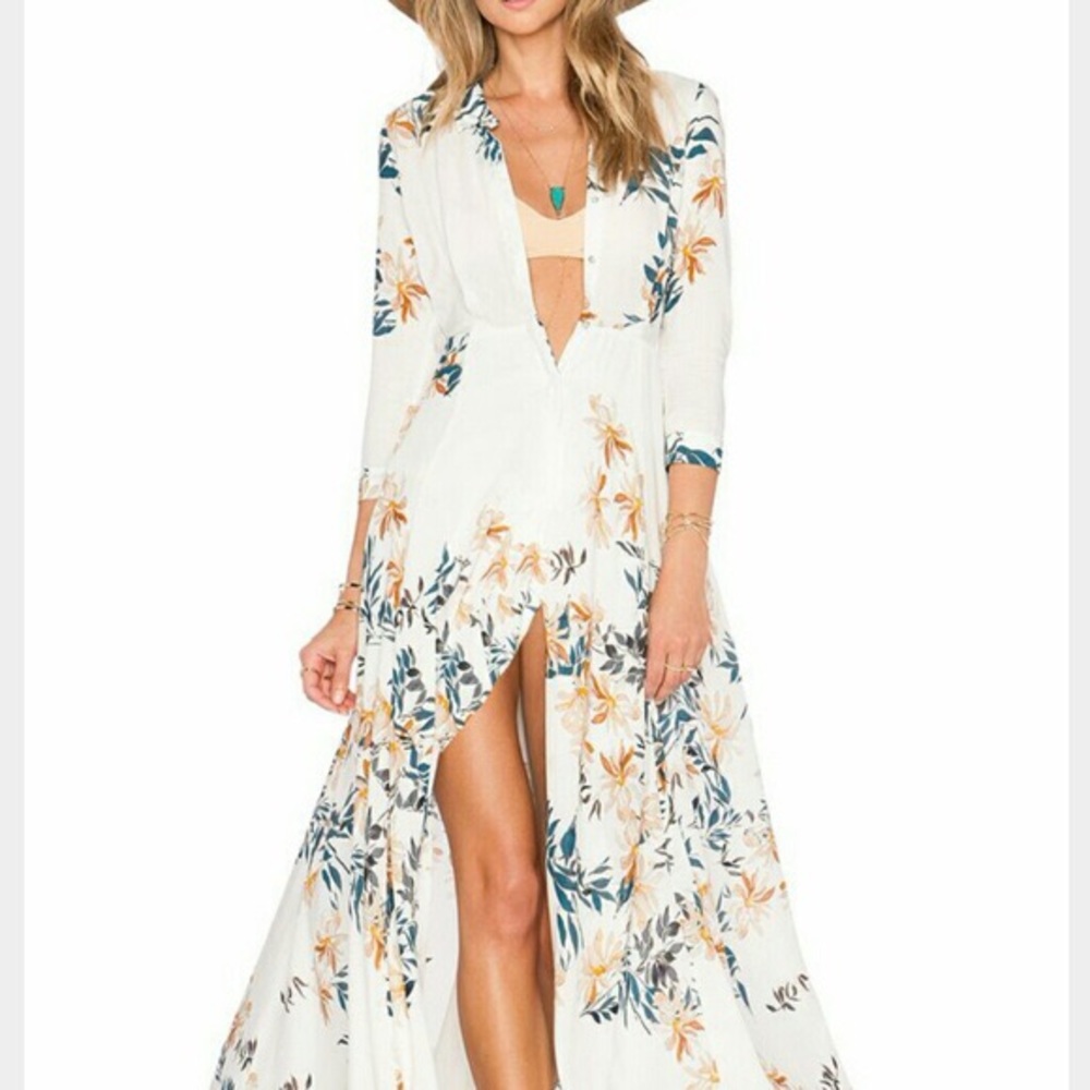 Beautiful Free People After the Storm Maxi Dress