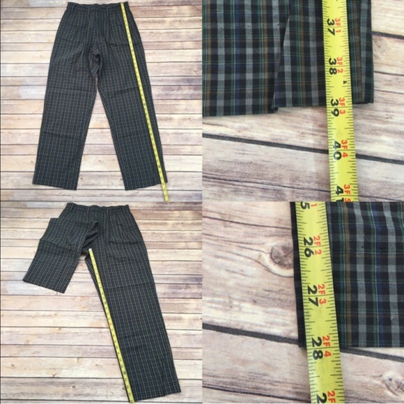 SOLD đź‘”Sz 30 Vintage Paul Smith Plaid Pleated Pant - Picture 2 of 4