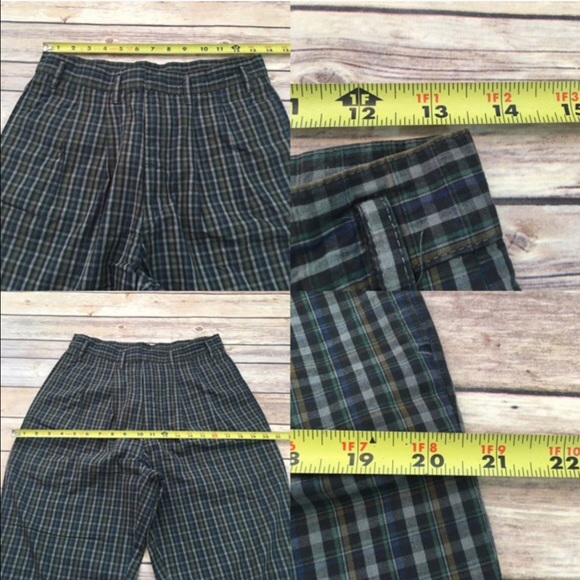 SOLD đź‘”Sz 30 Vintage Paul Smith Plaid Pleated Pant - Picture 3 of 4