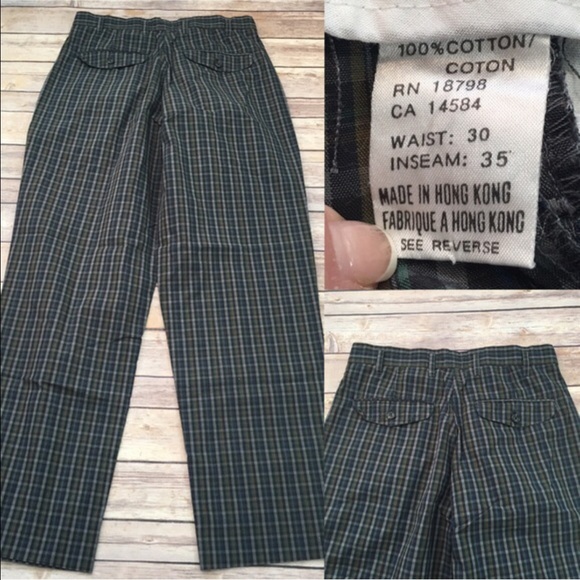 SOLD đź‘”Sz 30 Vintage Paul Smith Plaid Pleated Pant - Picture 4 of 4