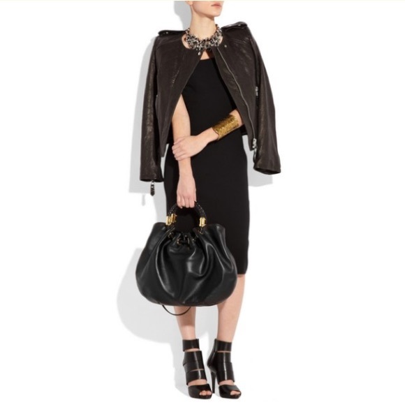 Michael Kors Skorpios black leather bag - Picture 1 of 8