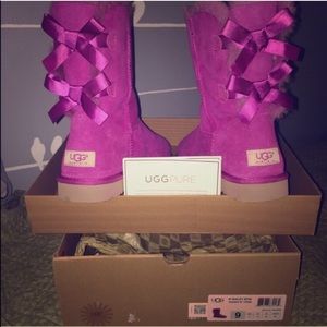 Pink Bailey Bow Uggs