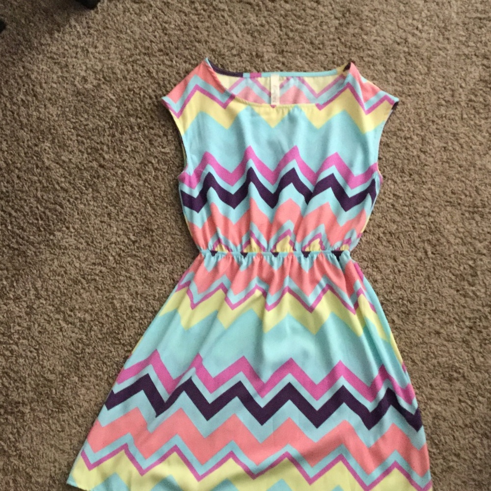 Chevron flowy dress