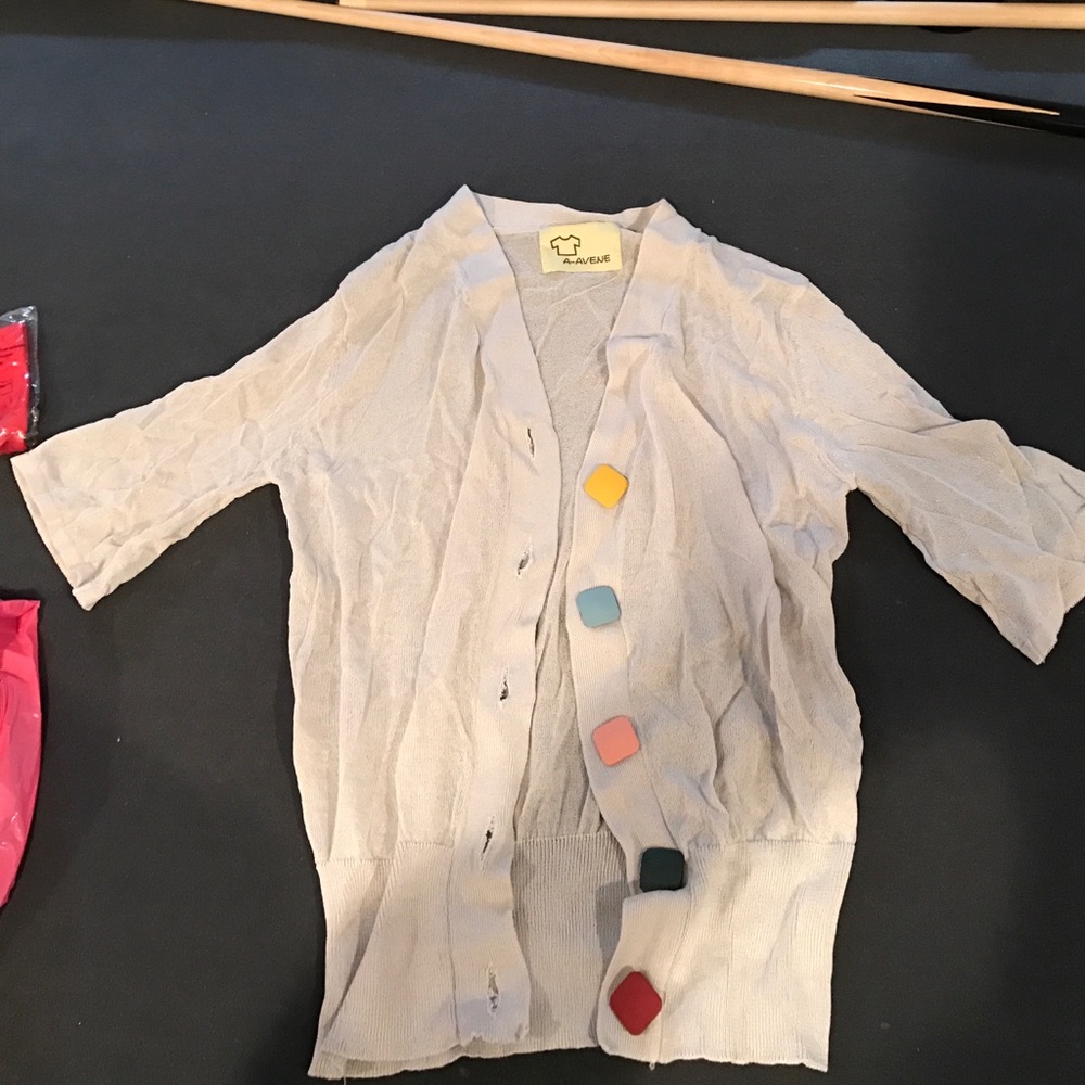 NWOT colorful buttons medium sleeve blazer