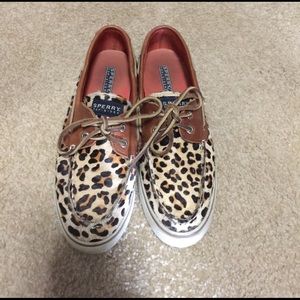 Women's Leopard Sperrys