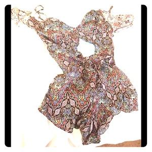 Victoria's Secret silk romper m