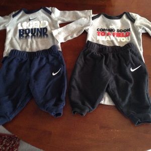 2 Nike baby boy outfits size 0-3 months