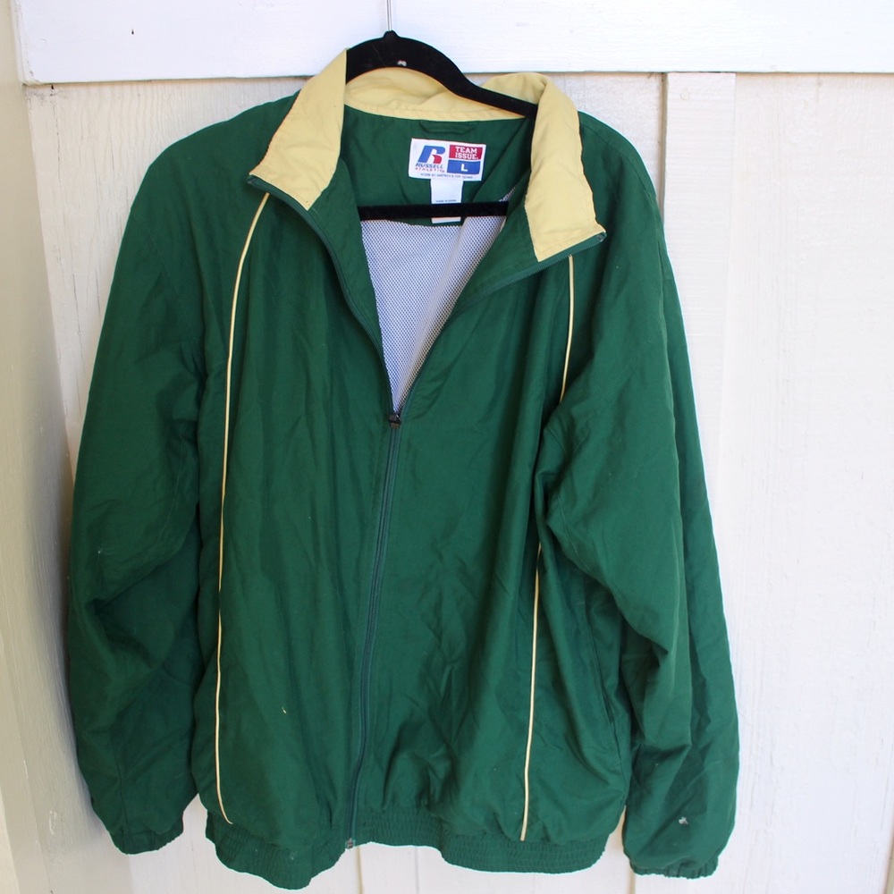 Green Athletic Wind Breaker
