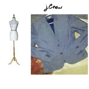 j.Crew Size 6 Denim Blazer