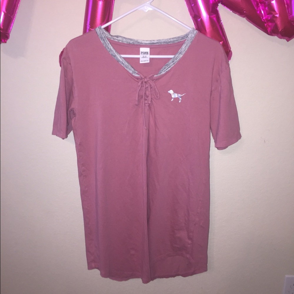 VS Pink "I Like You A Latte" Sleep Dress