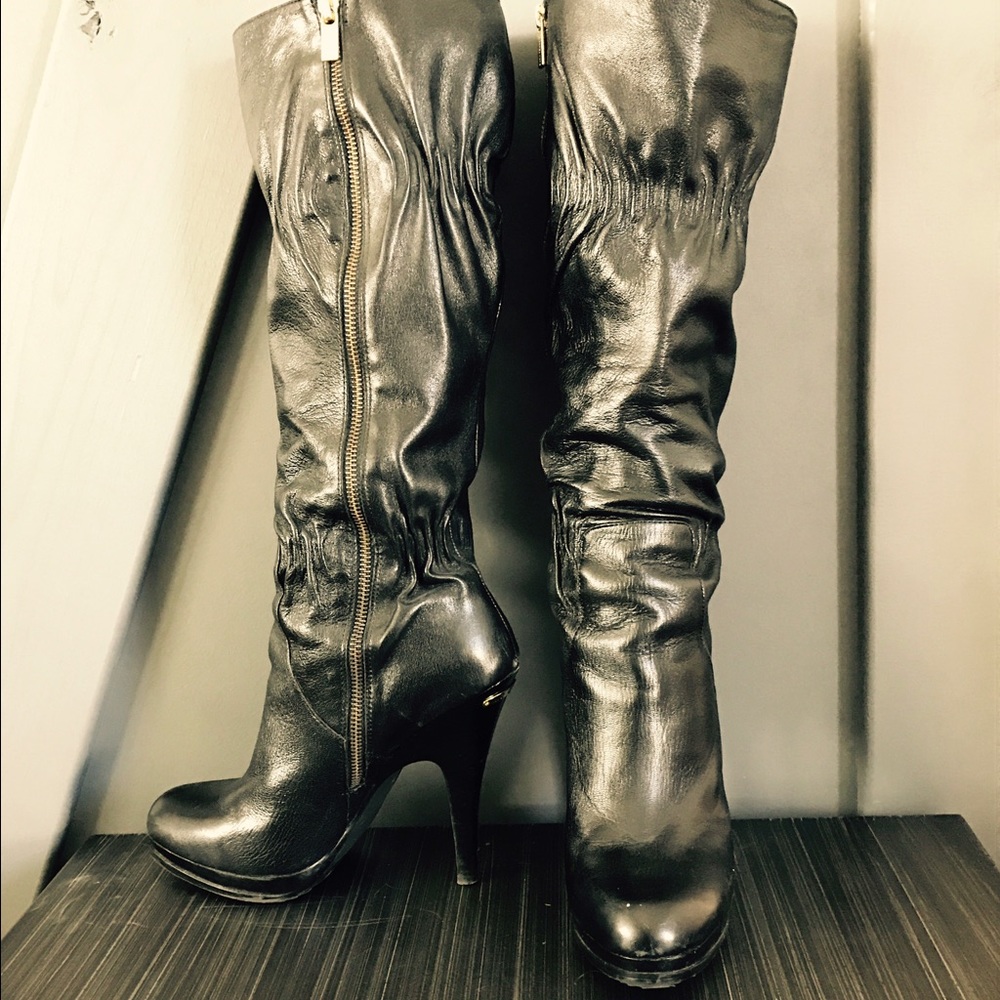 Michael Kors knee high leather boots