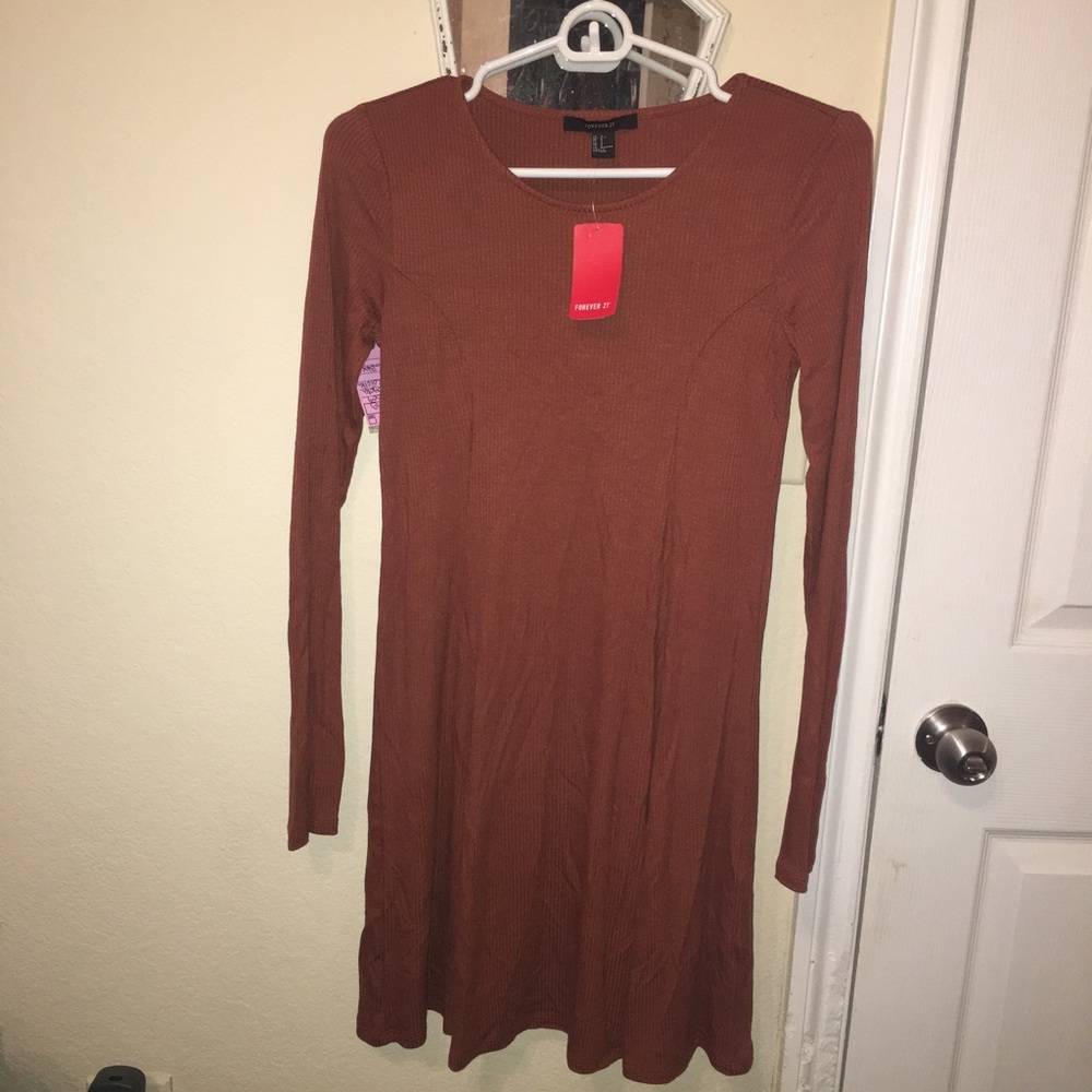 Ribbed Knit Mini Dress