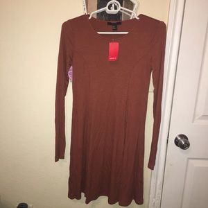 Ribbed Knit Mini Dress