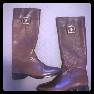 Tory Burch Brown Riding Boots