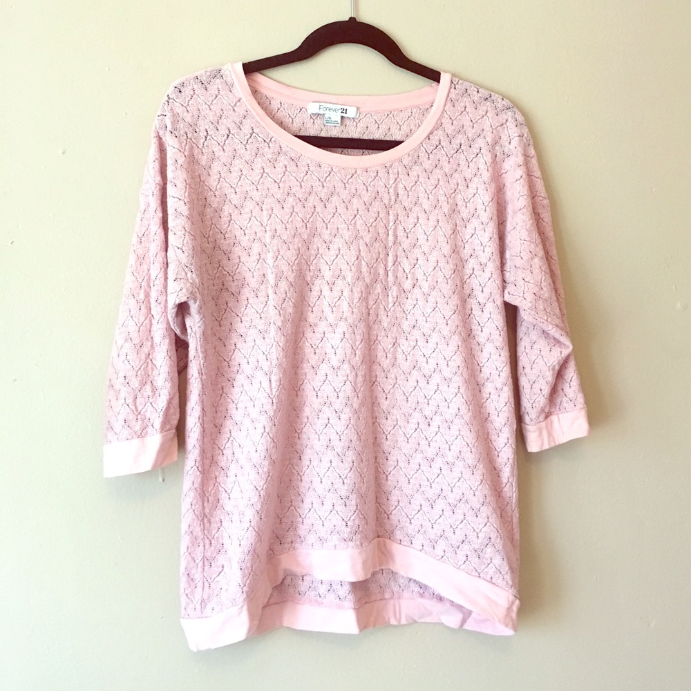 Light pink sweater top
