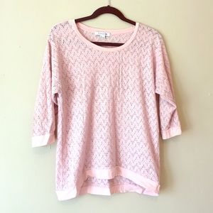 Light pink sweater top