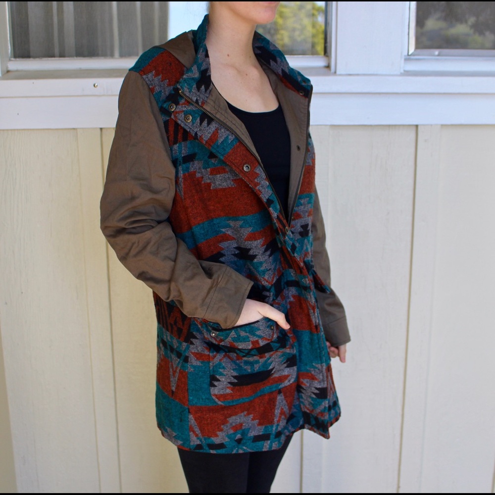 Green Jacket with Designa