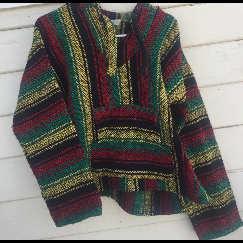 Hippie jacket Rasta colored