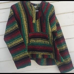 Hippie jacket Rasta colored