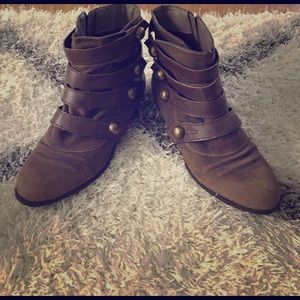 Brown booties
