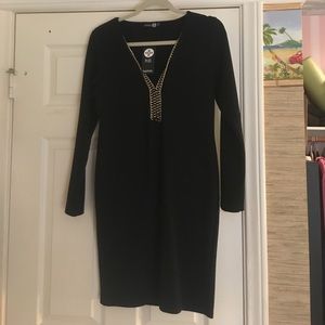 Boohoo Maya Chain Trim Bodycon Dress