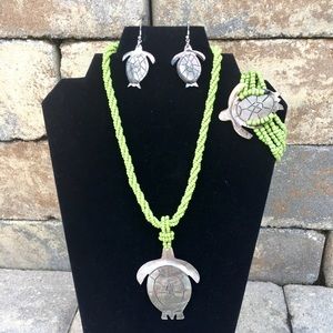 Beach themed necklace set