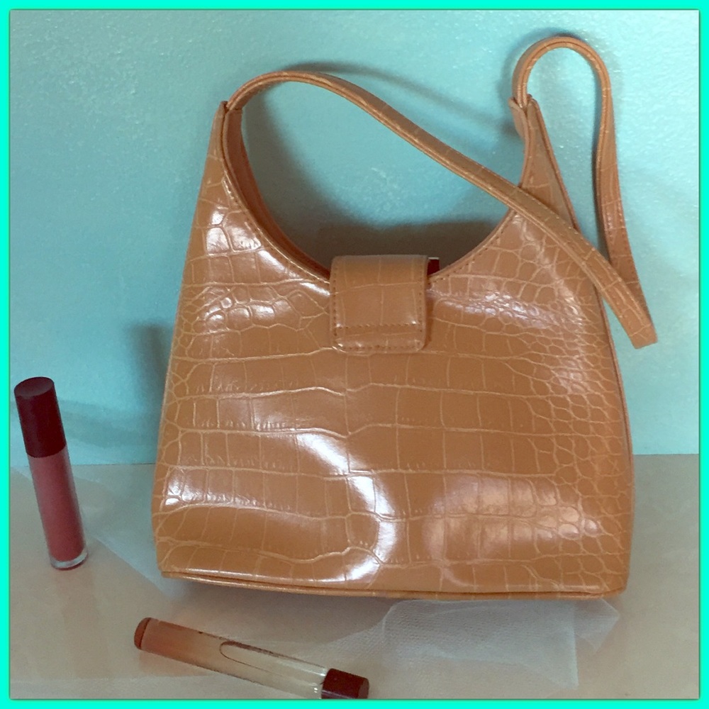 👛 Cute Tan Nine West Handbag like new 👛 - Picture 2 of 4