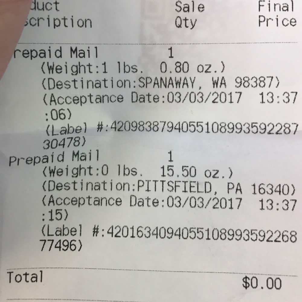 Shipping proof - Picture 2 of 2